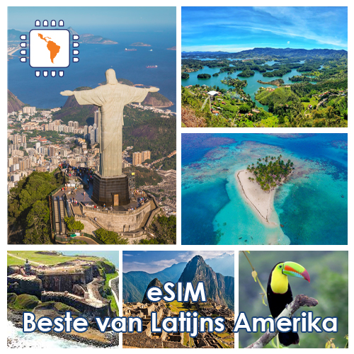 [BESTLATAM_25GB_30D] eSIM Beste van Latijns-Amerika - 25GB